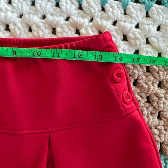 Limited Too Red Pleated Skort Shorts Skirt Girls sz 14 - Picture 2 of 4
